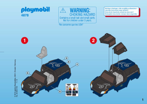 Mode d’emploi Playmobil set 4878 Adventure 4×4 du robo-gang