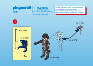 Manual Playmobil set 4881 Adventure Secret agent