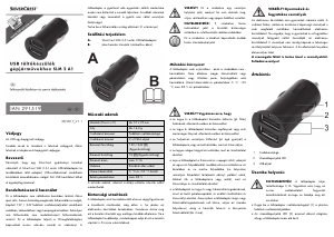 Használati útmutató SilverCrest IAN 291519 Autós töltő