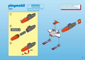 Manual de uso Playmobil set 4883 Adventure Buzo con torpedo