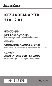 Mode d’emploi SilverCrest IAN 315498 Chargeur de voiture