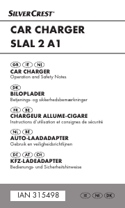 Brugsanvisning SilverCrest IAN 315498 Biloplader