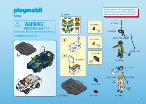 Manual de uso Playmobil set 5088 Adventure IR futuros coches