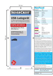Manuale SilverCrest IAN 56971 Caricabatteria per auto