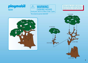 Manual de uso Playmobil set 5234 Adventure Triceratops con bebé