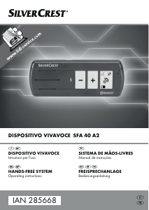 Manual SilverCrest IAN 285668 Kit mãos-livres