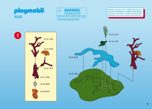 Manual de uso Playmobil set 5235 Adventure Dimetrodon