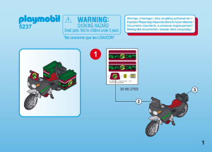 Manuale Playmobil set 5237 Adventure Esploratore con moto