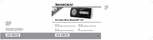 Mode d’emploi SilverCrest IAN 88638 Kit mains-libres