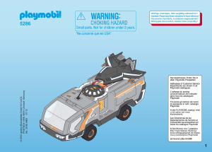 Manual Playmobil set 5286 Adventure Spy team command vehicle