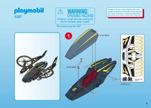 Manuale Playmobil set 5287 Adventure Elicottero mega masters