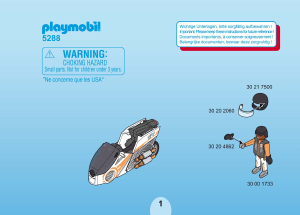 Manual Playmobil set 5288 Adventure Spy team skybike