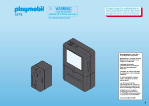 Manual de uso Playmobil set 4879 Accessories Set cámara de espionaje