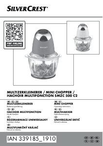 Handleiding SilverCrest IAN 339185 Hakmolen