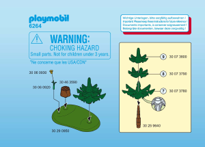 Manual Playmobil set 6264 Accessories Small woodland animals