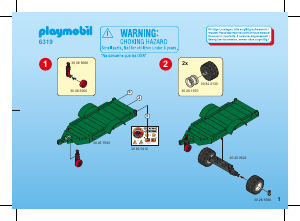 Manual Playmobil set 6319 Accessories Transport trailer