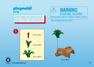 Manuale Playmobil set 6358 Accessories Tana con puzzole