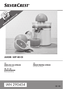 Manual SilverCrest IAN 290454 Storcator citrice