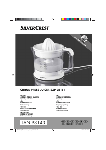 Handleiding SilverCrest IAN 93143 Citruspers