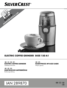 Manual SilverCrest IAN 289870 Coffee Grinder