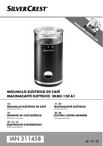 Manual SilverCrest IAN 311458 Moinho de café