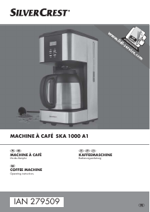 Mode d’emploi SilverCrest IAN 279509 Cafetière