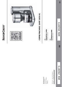 Manual SilverCrest IAN 292873 Cafetieră