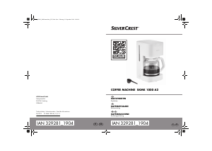 Bruksanvisning SilverCrest IAN 329281 Kaffebryggare