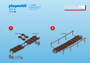 Bruksanvisning Playmobil set 7271 Accessories Hängbro