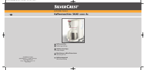 Handleiding SilverCrest IAN 67145 Koffiezetapparaat