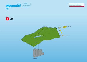 Bedienungsanleitung Playmobil set 7341 Accessories Grosse Landschaft