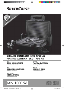 Manual de uso SilverCrest IAN 100156 Grill de contacto