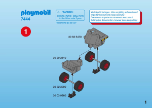 Bruksanvisning Playmobil set 7444 Accessories Liten dumper