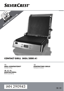 Instrukcja SilverCrest IAN 290943 Kontakt grill