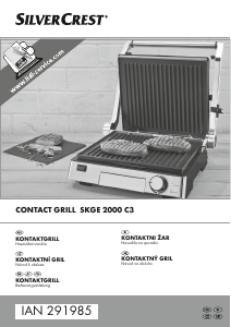 Használati útmutató SilverCrest IAN 291985 Kontaktgrill