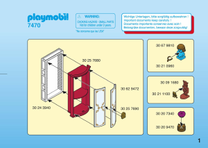 Manual Playmobil set 7470 Accessories Furnishings for treasure room