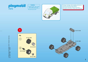 Manual de uso Playmobil set 7473 Accessories Camioneta utilitaria