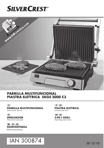 Manual de uso SilverCrest IAN 300874 Grill de contacto