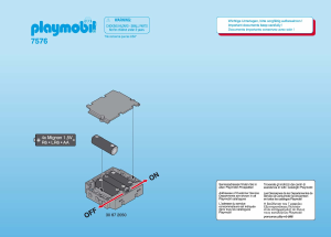 Manual de uso Playmobil set 7576 Accessories Caja de baterías para los coches de RC