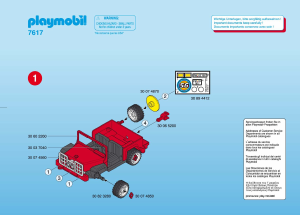 사용 설명서 Playmobil set 7617 Accessories 지프