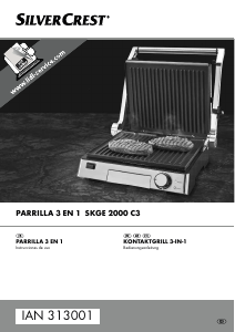 Manual de uso SilverCrest IAN 313001 Grill de contacto