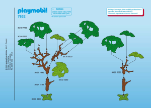 Manual Playmobil set 7632 Accessories Two broad-leafed trees