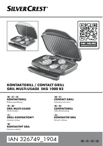 Instrukcja SilverCrest IAN 326749 Kontakt grill