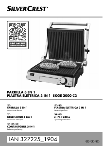 Manual de uso SilverCrest IAN 327225 Grill de contacto