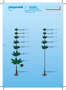 Mode d’emploi Playmobil set 7725 Accessories 3 sapins