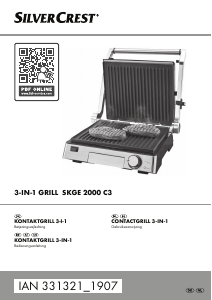 Handleiding SilverCrest IAN 331321 Contactgrill