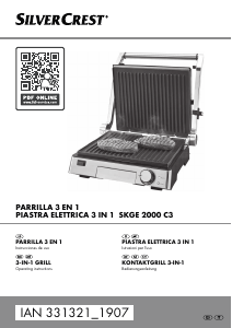 Manual SilverCrest IAN 331321 Contact Grill
