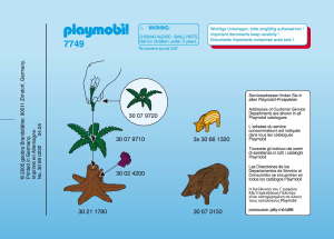 Manual de uso Playmobil set 7749 Accessories Jabalí con lechones