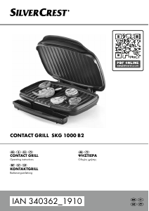 Manual SilverCrest IAN 340362 Contact Grill