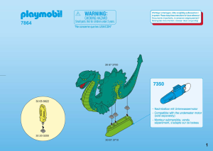 Manual de uso Playmobil set 7864 Accessories Dragón marino